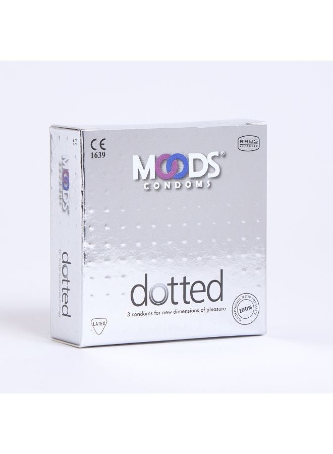 Moods واقيات ذكرية مزخرفة 3 قطع - Image 1