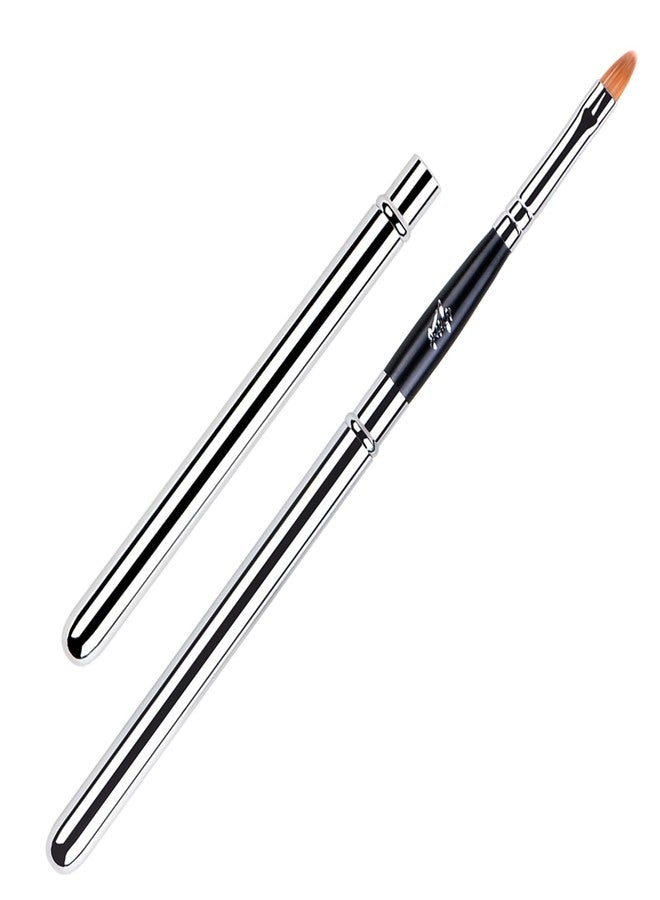 Generic Professional Lip Makeup Brushes for Lipstick Lip Gloss,Exquisite in clude Lid, Silver - Image 5