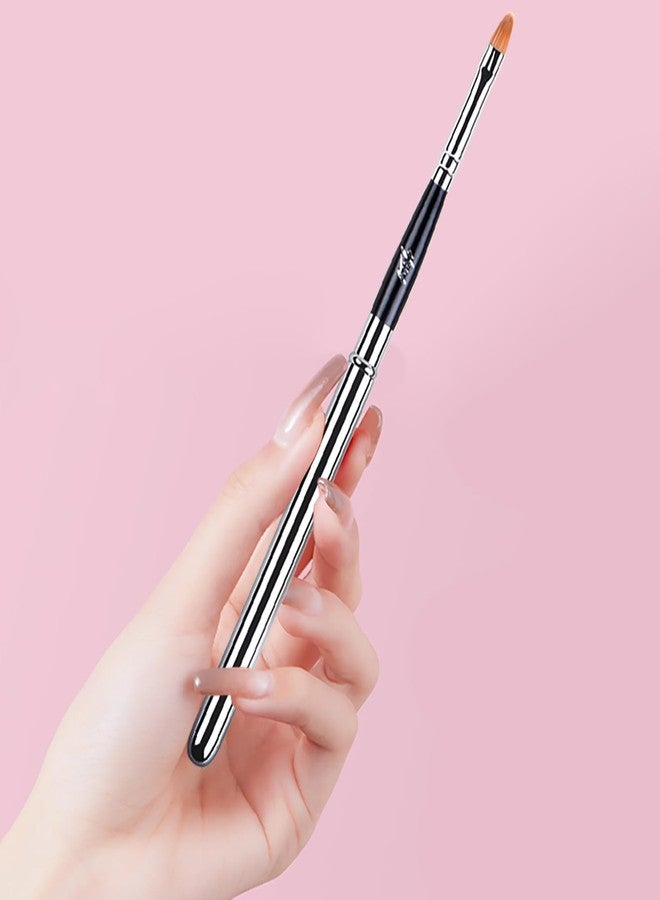 Generic Professional Lip Makeup Brushes for Lipstick Lip Gloss,Exquisite in clude Lid, Silver - Image 4