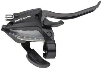 SHIMANO مجموعة ذراع الفرامل والتغيير Shimano STEF500 3 x 7Speed باللون الأسود - Image 4
