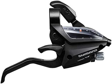 SHIMANO مجموعة ذراع الفرامل والتغيير Shimano STEF500 3 x 7Speed باللون الأسود - Image 3