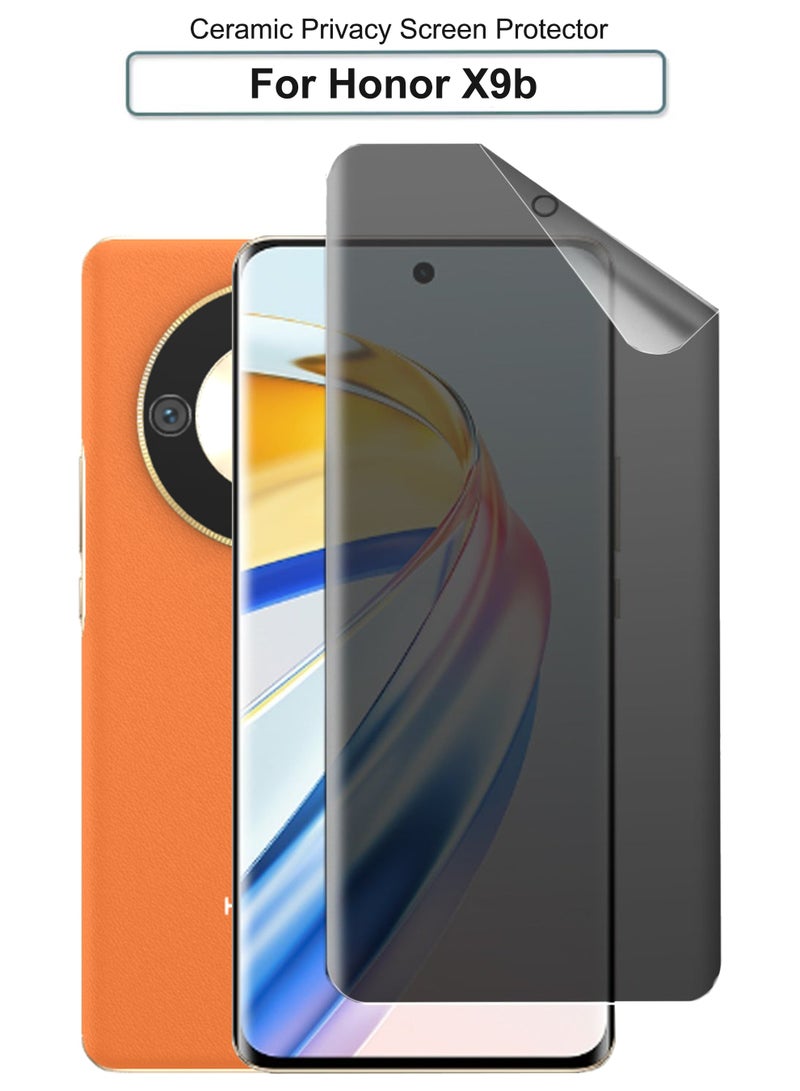 For Honor X9b - Matte Privacy Flexible Ceramic Anti-Spy Privacy Screen Protector - Delicate Touch , Higher Transparency , Easy to Install ,Anti-scratch and Bubble-free Screen Protector - Image 1