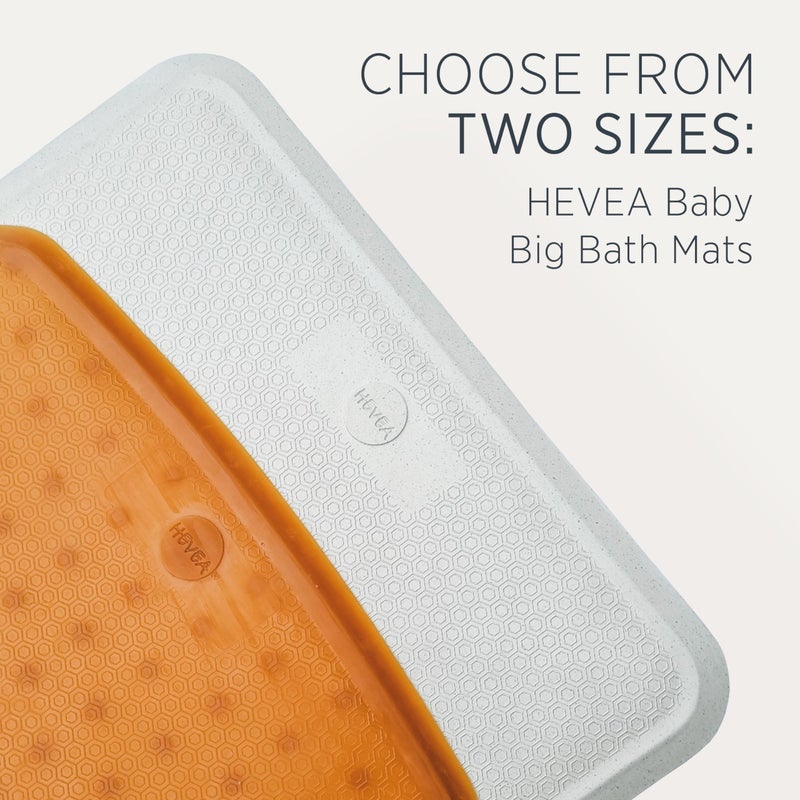 HEVEA Baby & Toddler Bath Mat - 100% Natural Rubber Non Slip Bathtub Mat for Baby - Upcycled, Danish Design - Safe & Sustainable Bathroom Essential (Natural) - Image 5