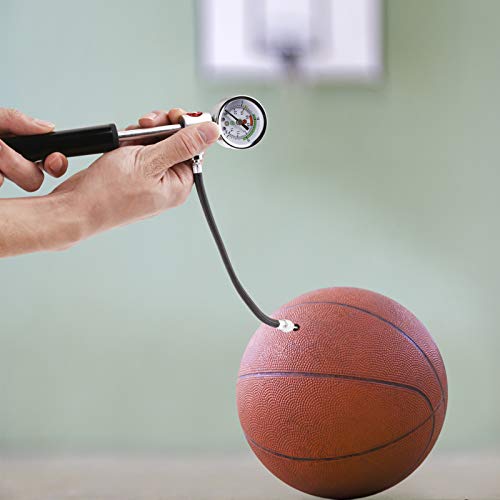 eBall Ball Pump with Pressure Gauge, eBall Sports Ball Air Pump with Inflation Needles & Pressure Release Valve for Basketball, Football, Soccer Ball, Rugby, Volleyball and Other Inflatable Balls - Image 2