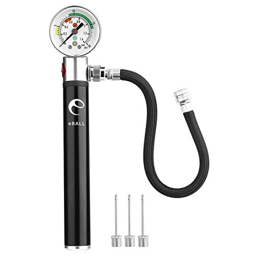 eBall Ball Pump with Pressure Gauge, eBall Sports Ball Air Pump with Inflation Needles & Pressure Release Valve for Basketball, Football, Soccer Ball, Rugby, Volleyball and Other Inflatable Balls - Image 1