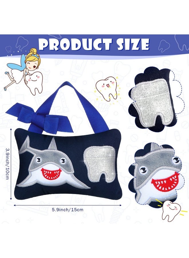 Qunclay Tooth Fairy Pillow with Pocket Kids Keepsake Pouch Tooth Fairy Gifts for Girl and Boy, 3.9 x 5.9 Inches(Cute Style) - Image 2