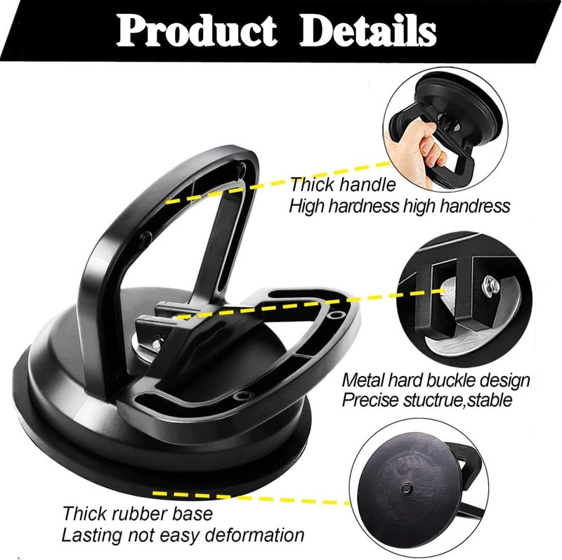 EVCRIERH Dent Puller,10 Pcs Set Car Dent Removal Tools Handle Lifter Car Dent Repair Kit Strong Suction Cup and Paintless Dent Repair Kit for Car Body Dent,Glass Lifting,Tiles and Heavy Objects Moving - Image 2