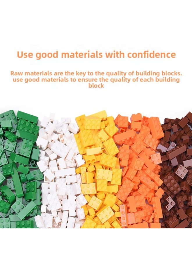 Generic - # Variables Slide Building Blocks Table Assembled Toys Puzzle 3 To 6 Years Old Boy Child Size Granular Ball Rail-Color:Slide Building Blocks [178 Particles] Including 8 Balls + 2 Base Plates - Image 1