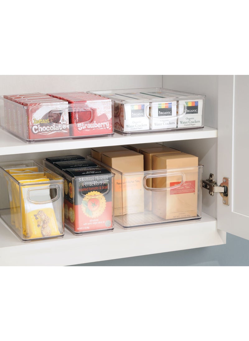 InterDesign iDesign BPA-Free Plastic Pantry and Kitchen Storage, Freezer and Fridge Organizer Bin with Easy Grip Handles – 16” x 8” x 3”, Clear  - Image 5