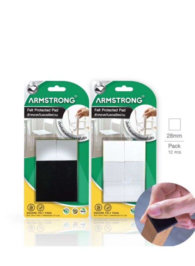 آرمسترونغ وسادة  مربعة 28ملم ورقتين تحتوي على 12 قطع - Image 1