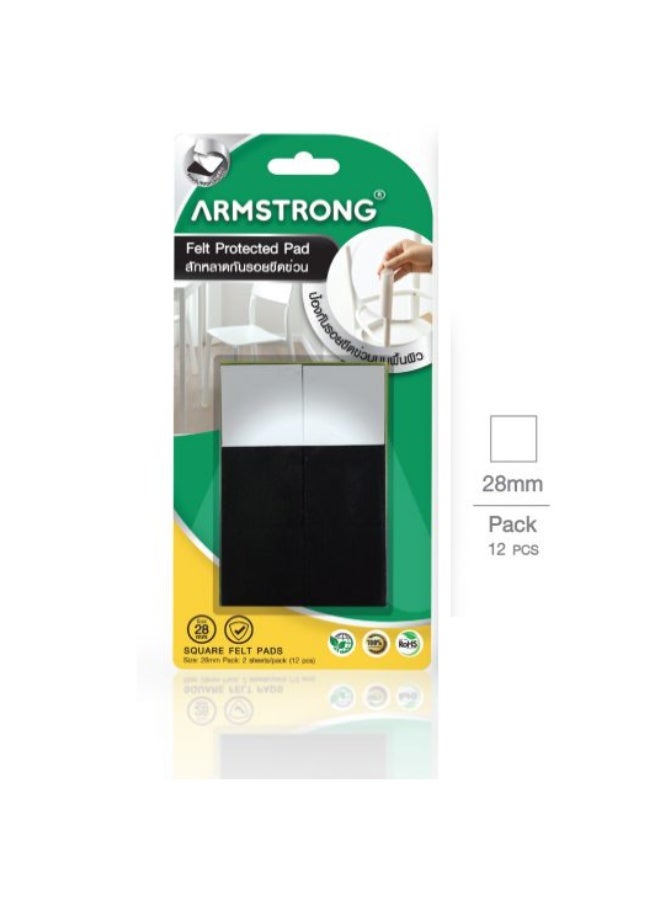 آرمسترونغ وسادة  مربعة 28ملم ورقتين تحتوي على 12 قطع - Image 2