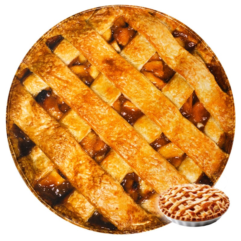Bnuitland Bnuitland Apple Pie Pattern Throw Blanket  Novelty Realistic Food Blanket for Sofa Bed Couch  300GSM Super Soft Flannel Fuzzy Funny Gift Throw for Kids/Pets and Adults  - Image 1