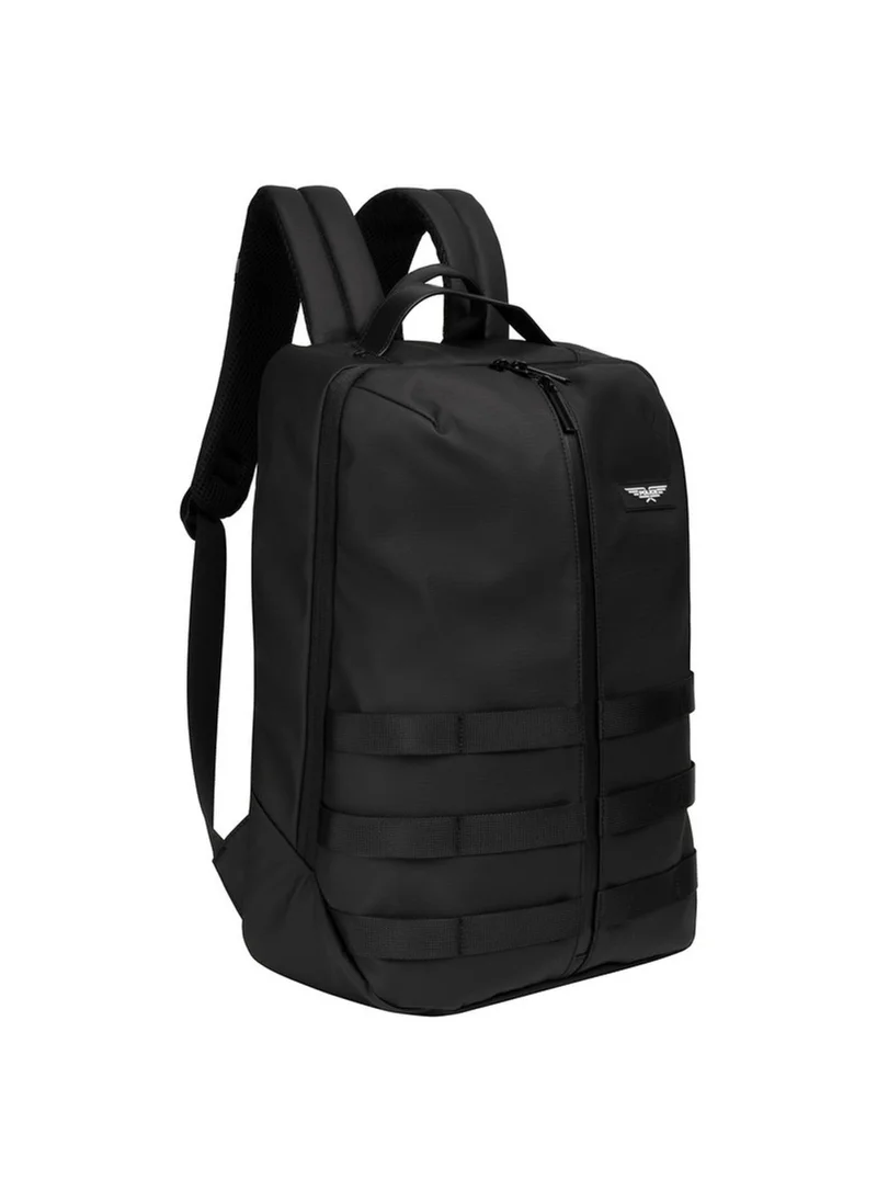 بوليس Police Men's Mike Tactical Commuter Backpack with Organised Storage, Urban Techwear Styling & Streamlined Everyday Design – Black