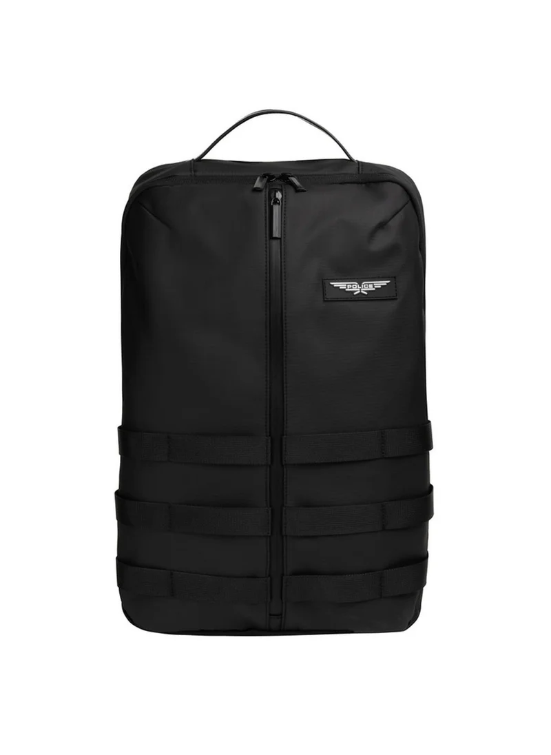 بوليس Police Men's Mike Tactical Commuter Backpack with Organised Storage, Urban Techwear Styling & Streamlined Everyday Design – Black