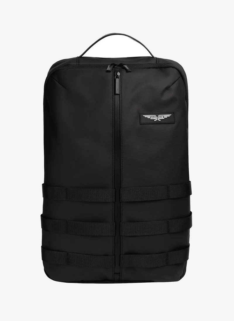 بوليس Police Men's Mike Tactical Commuter Backpack with Organised Storage, Urban Techwear Styling & Streamlined Everyday Design – Black
