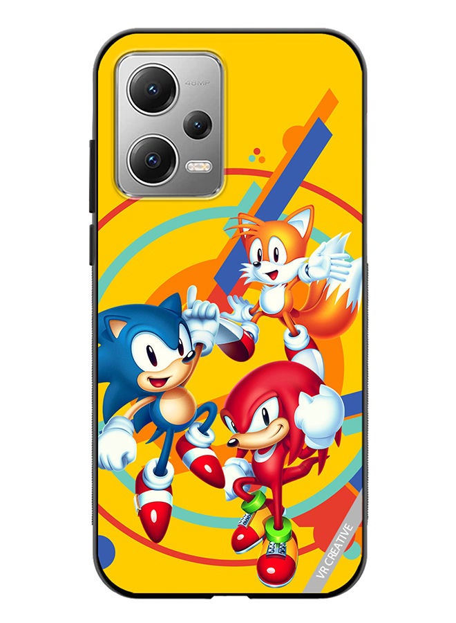 VR CREATIVE Protective Case Cover For Xiaomi Redmi Note 12 Sonic Design Multicolour - Image 1