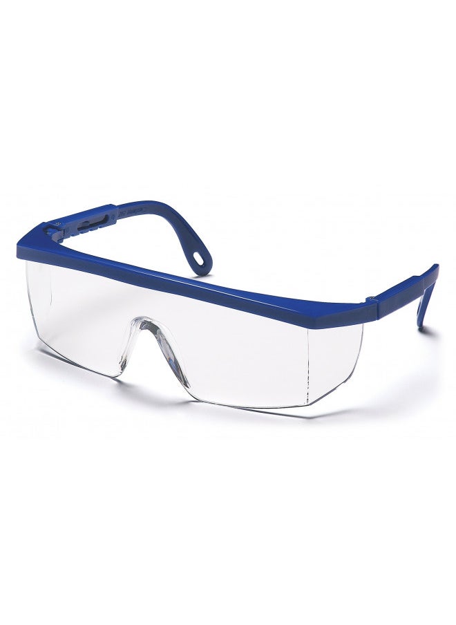 Pyramex Safety Pyramex Integra® Safety Eyewear, Clear Lens With Blue Frame 