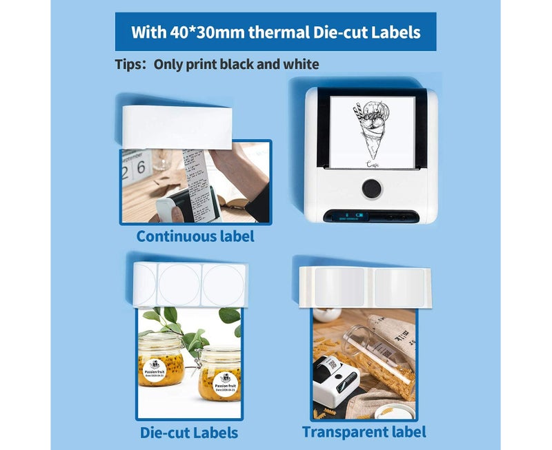 M200 Bluetooth Label Maker - White - Image 3