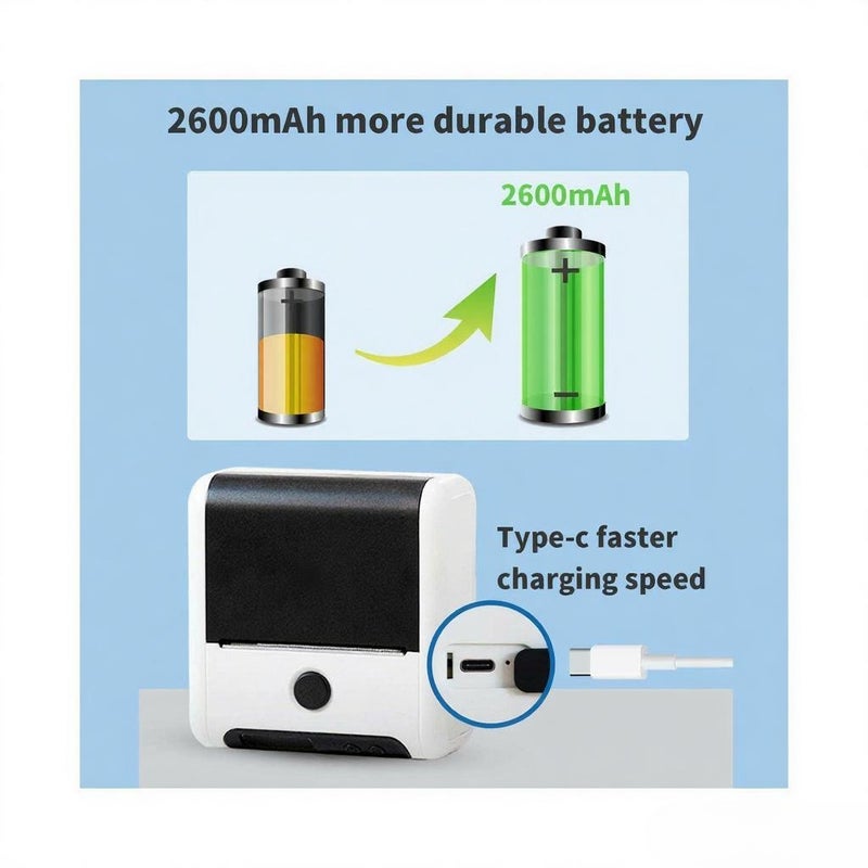 M200 Bluetooth Label Maker - White - Image 4