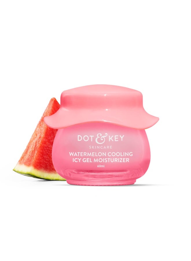 Dot & Key Watermelon Cooling Icy Gel Moisturizer | Instantly Cools Skin, Hyaluronic & Niacinamide | Controls Excess Oil, Boosts Radianc | Refreshes & Soothes Skin, Non-sticky & Non-greasy | 60g - Image 1