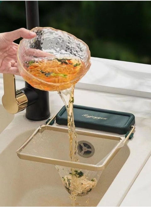 Kitchen Sink Drain Basket,Multifunction Disposable Garbage Drainage Grid With 50 Filters