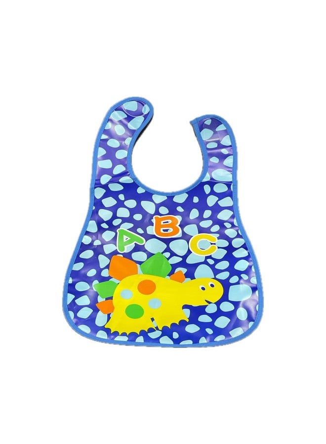 KIDS BASIC Baby Long Silicone Feeding Bib |Waterproof Bib With Silicone Pocket Backside of Bib | Baby Apron (Pack of 1) - Image 1