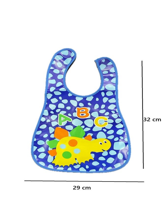 KIDS BASIC Baby Long Silicone Feeding Bib |Waterproof Bib With Silicone Pocket Backside of Bib | Baby Apron (Pack of 1) - Image 5
