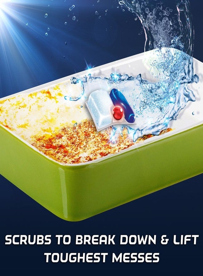 Finish Quantum Max Powerball, 96ct, Dishwasher Detergent Tablets, Ultimate Clean & Shine (8X12ct) - Image 4