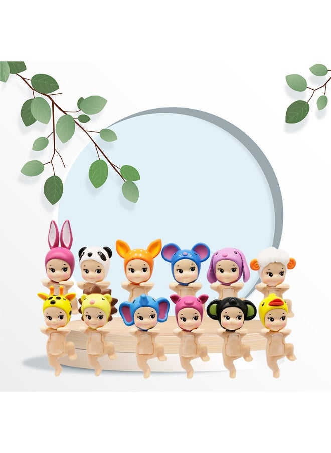 12 pc Sunny Angeel Blind Box Party Hippers Anime Mini Figures Car phone Ornaments Dolls, animal 1  - Image 3