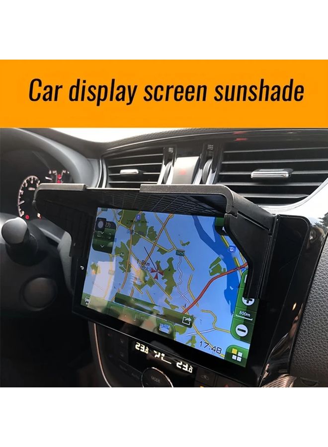 Car Screen Sunshade Plastic Sun Visor for 7 to 12 Inch Screens - Image 1