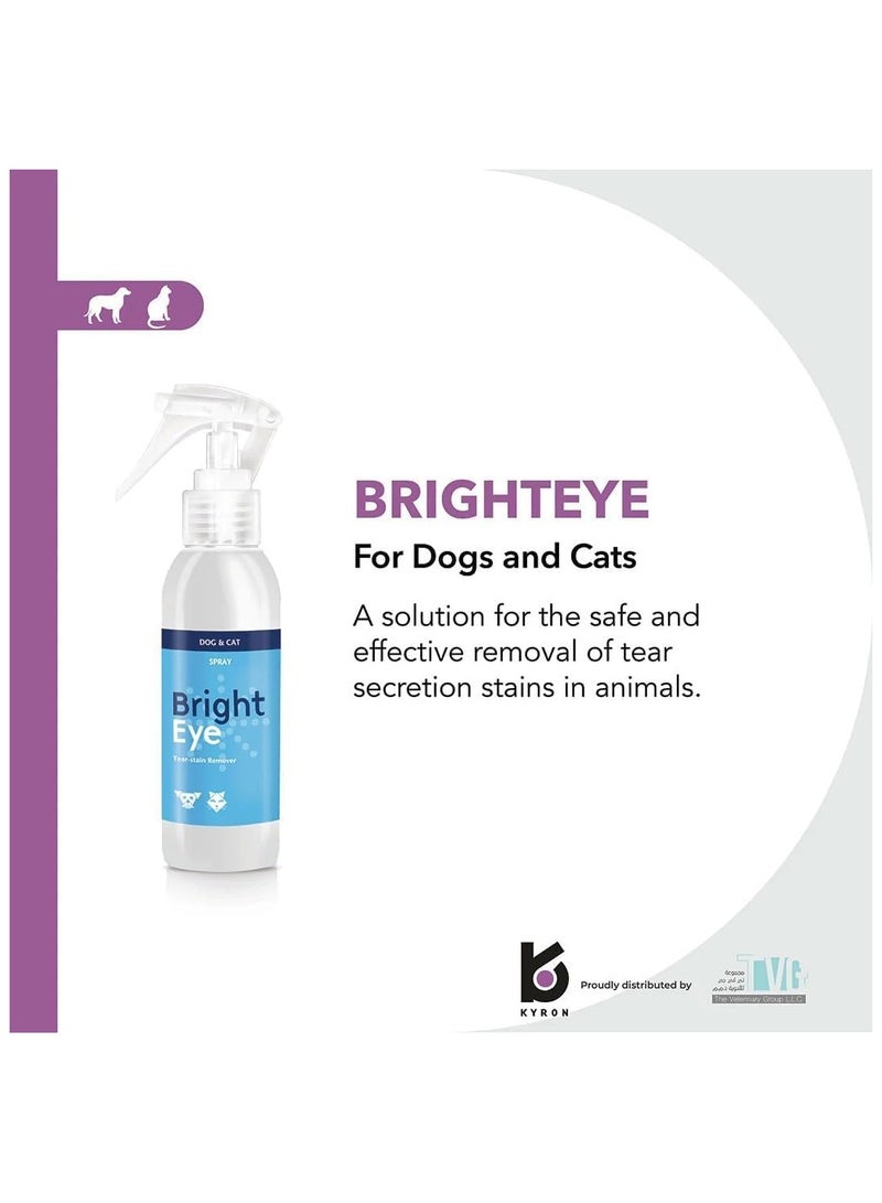 Kyron Brighteye Dog & Cat Tear Stain Remover 100 ml - Image 2