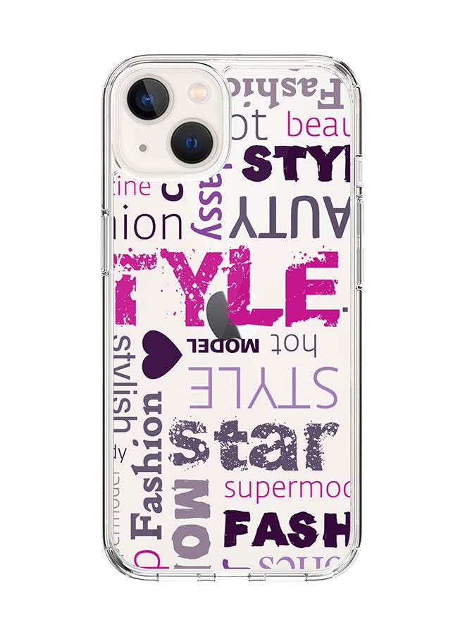 Stylizedd Classic Clear for Apple iPhone 14 Case Hybrid Soft Cover Flexible Edges Anti Drop TPU PC Gel Thin Transparent Cover [ Designed for Apple iPhone 14 ] - Fashion Statement