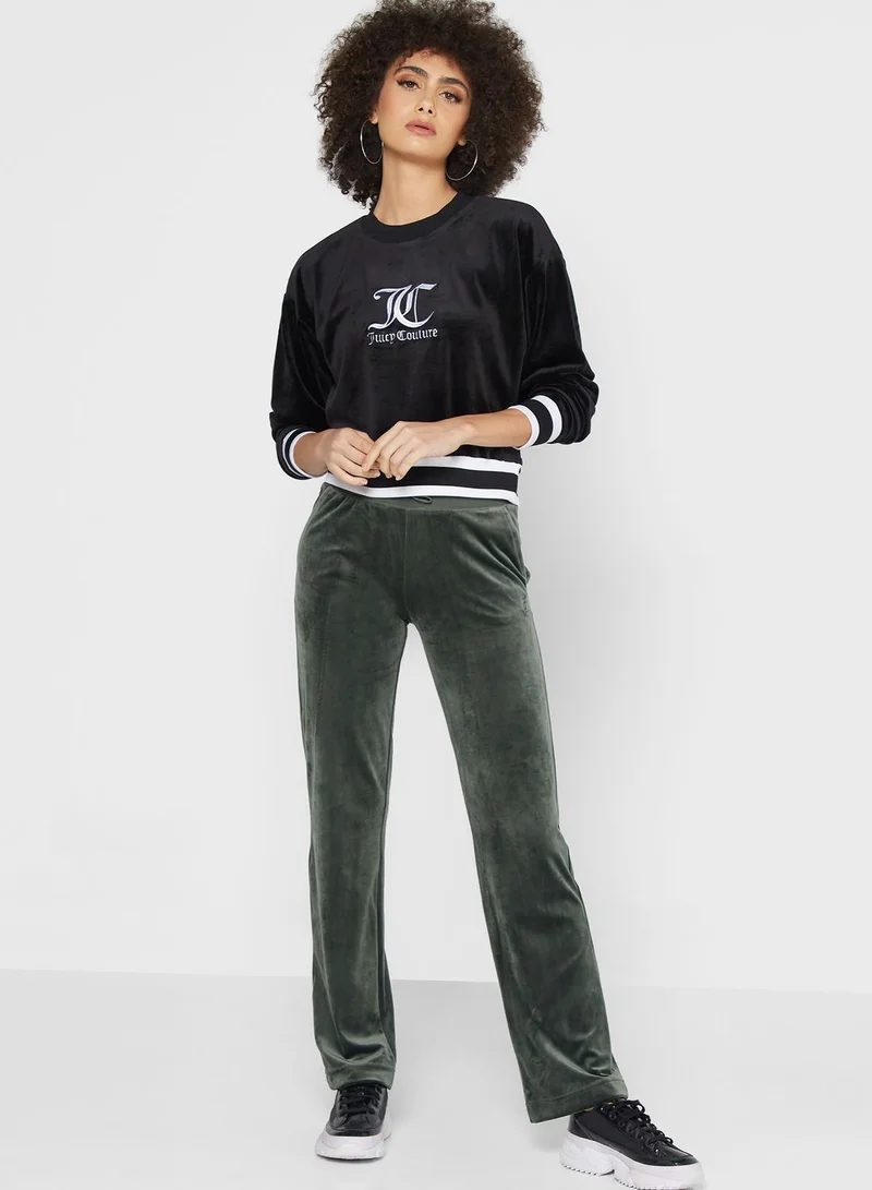 Juicy Couture  Crew Neck Ribbed Sweatshirt for Women | Best Price UAE
