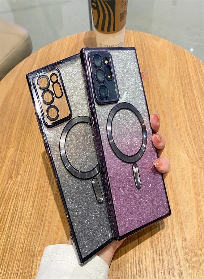 Doowear جراب Doowear لهاتف سامسونج جالاكسي نوت 10 بلس، مغناطيسي لامع [يدعم شاحن Magsafe]، مقاوم للخدش والصدمات، مطلي فاخر، شفاف، يوفر حماية كاملة للكاميرا، غطاء حماية للهاتف. - Image 3