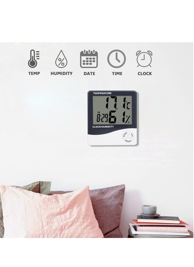 Generic - Digital Hygrometer Thermometer, Indoor Temperature Humidity Gauge Meter - Image 1