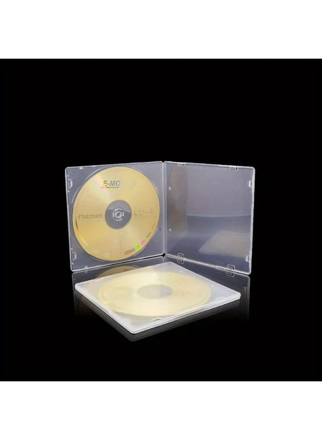 1pc Clear Square PP CD DVD Storage Box Scratch Resistant Case Easy Insert Remove - Image 2