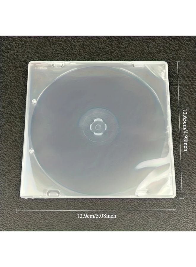 1pc Clear Square PP CD DVD Storage Box Scratch Resistant Case Easy Insert Remove - Image 4