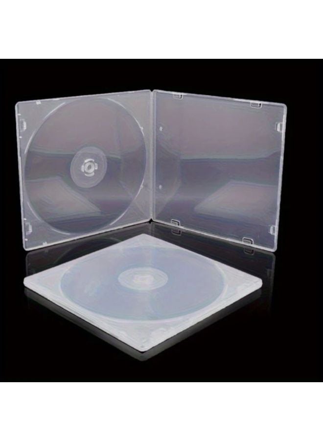 1pc Clear Square PP CD DVD Storage Box Scratch Resistant Case Easy Insert Remove - Image 5