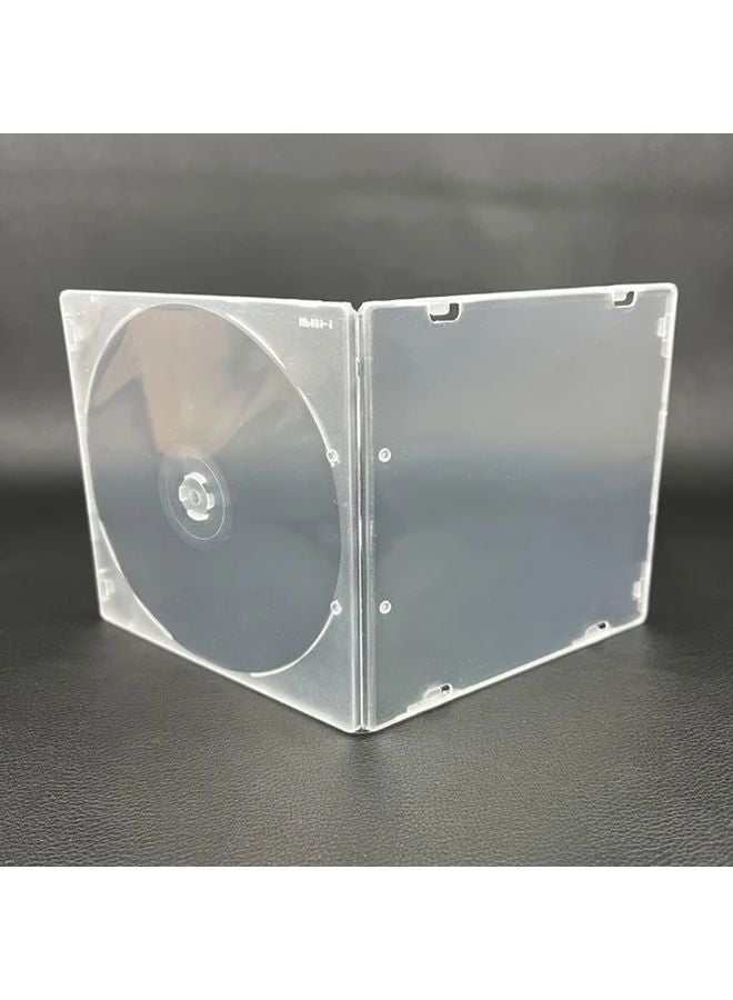 1pc Clear Square PP CD DVD Storage Box Scratch Resistant Case Easy Insert Remove - Image 1