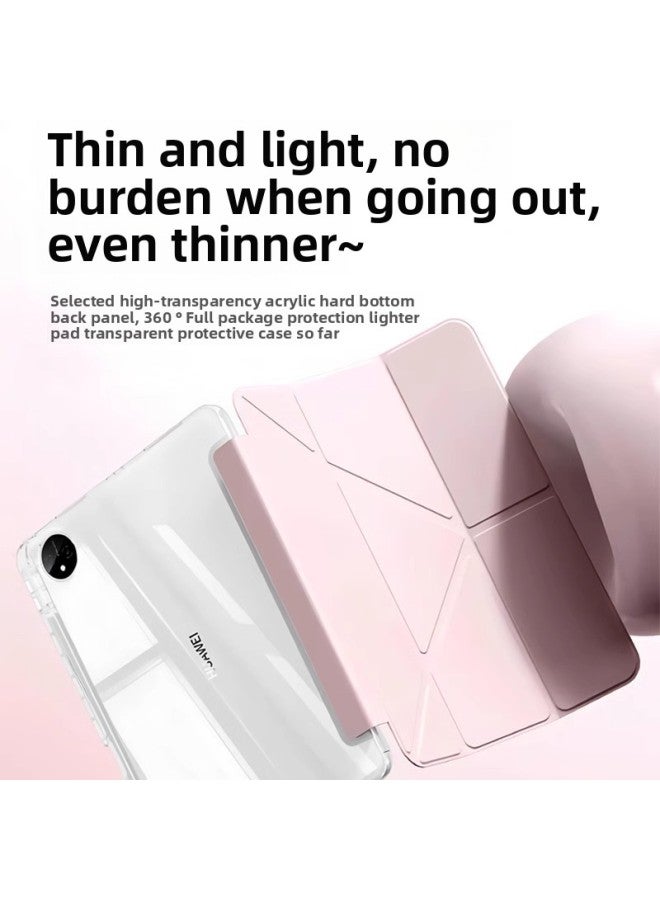 For Red Rice Pad Pro12.1 Flat Shell Redmi Se High Permeability Acrylic Y Fold 11 Anti-fall Leather Case 8.7-Color:White Ice Blue-Applicable Models:Samsung S 7-11inch /t870/t875/s8/x706/x 700-11inch Neutral