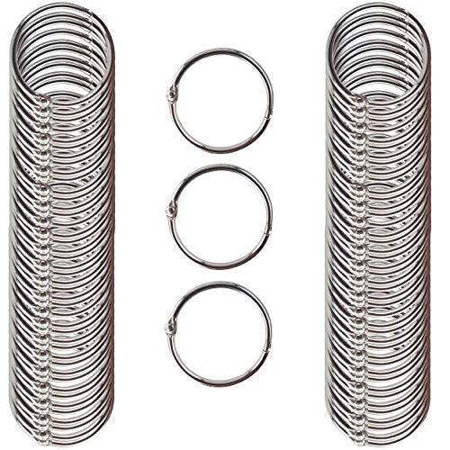 Clipco Book Rings Medium 1.5-Inch Nickel Plated (100-Pack) - Image 4