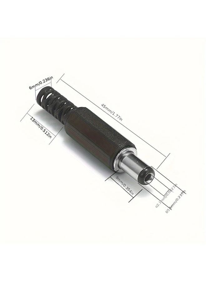 10 قطع 5 أزواج موصل طاقة تيار مستمر 12 فولت 3 أمبير 5.5x2.1 ملم محول برميل للتركيب على اللوحة - Image 3