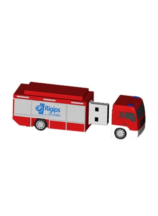 Truck Bus Cartoon U Disk Set-Made PVC Soft Rubber Doll U Disk Set-Made Creative Personality Mascot-Color:Samples Of Non-infringement Cases Are Limited To 4-Capacity:200 MOQ Large Price Excellent - Image 1