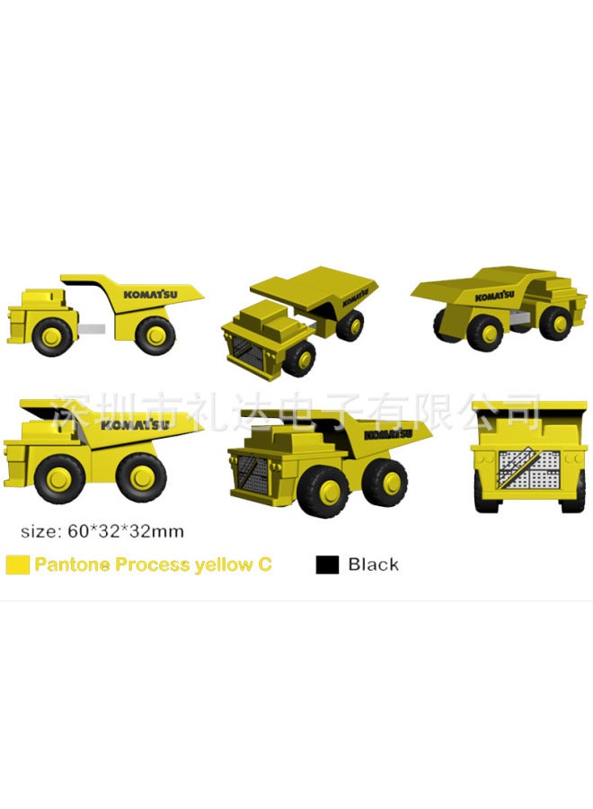 Truck Bus Cartoon U Disk Set-Made PVC Soft Rubber Doll U Disk Set-Made Creative Personality Mascot-Color:Samples Of Non-infringement Cases Are Limited To 4-Capacity:200 MOQ Large Price Excellent - Image 2