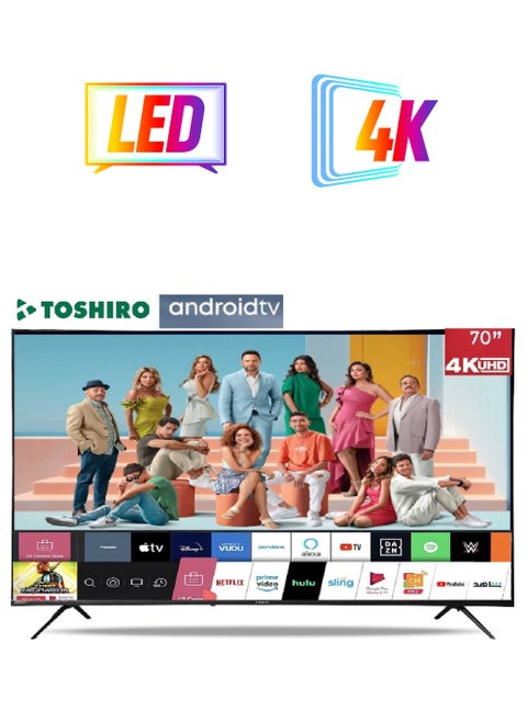 تلفزيون 70 بوصة 4K الترا اتش دي سمارت اندرويد ال اي دي