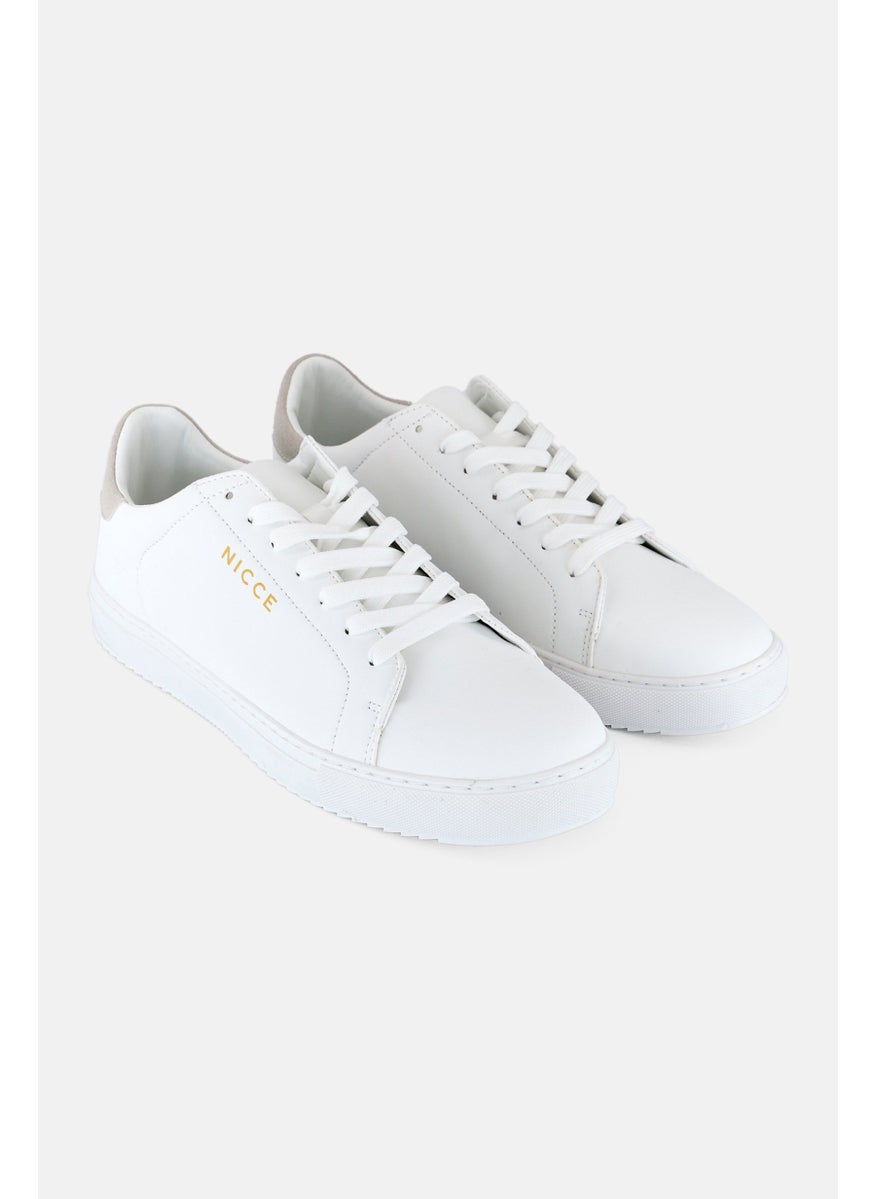 Nicce - Men Lace Up Casual Shoes, White - Image 1