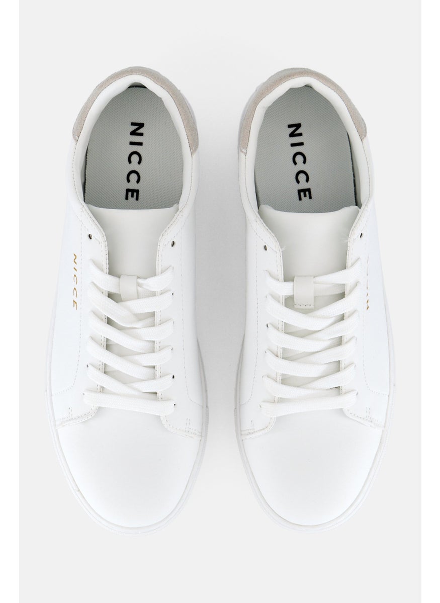 Nicce - Men Lace Up Casual Shoes, White - Image 1