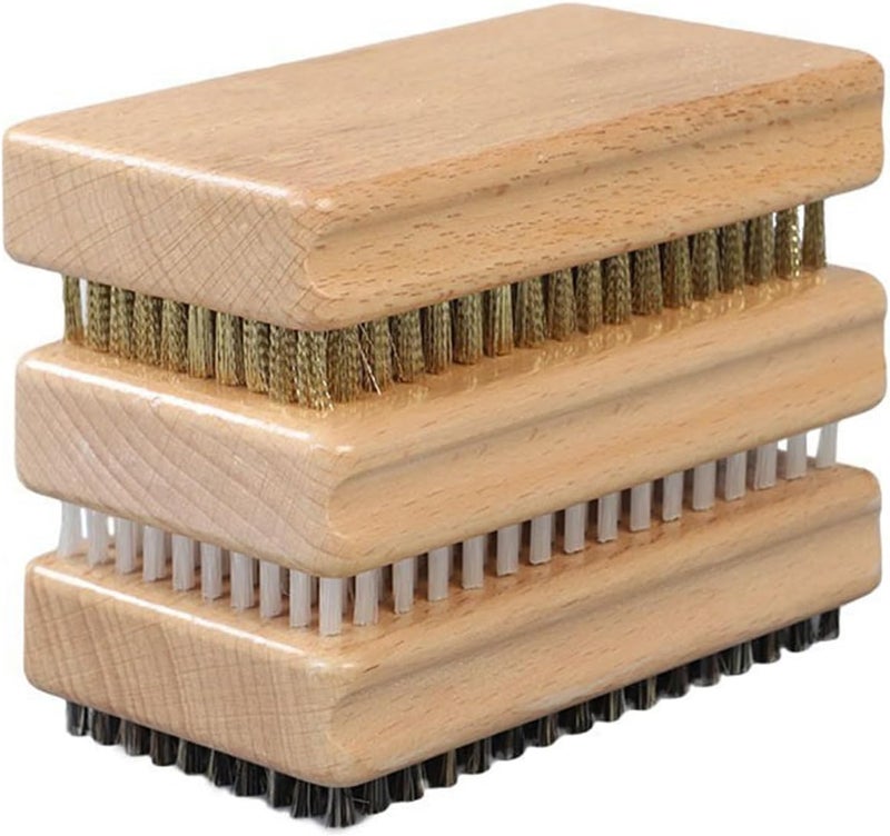 VEAREAR Snowboard Wax Brush Kit, 3Pcs Nylon/Brass/Horsehair Brush for Ski Snowboard Waxing, Polishing, Shading - Image 2