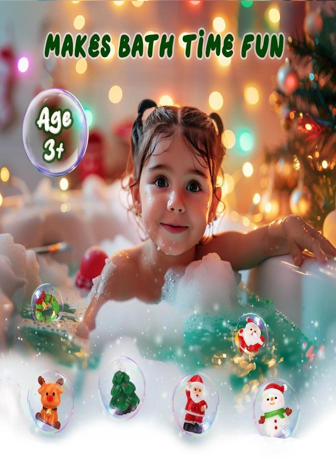 Sanyi قنابل استحمام عيد الميلاد للأطفال مع ألعاب مفاجئة داخلها، عبوة 6 قنابل استحمام للأطفال، هدايا عيد الميلاد 2024 للأولاد والبنات والرضع - Image 2