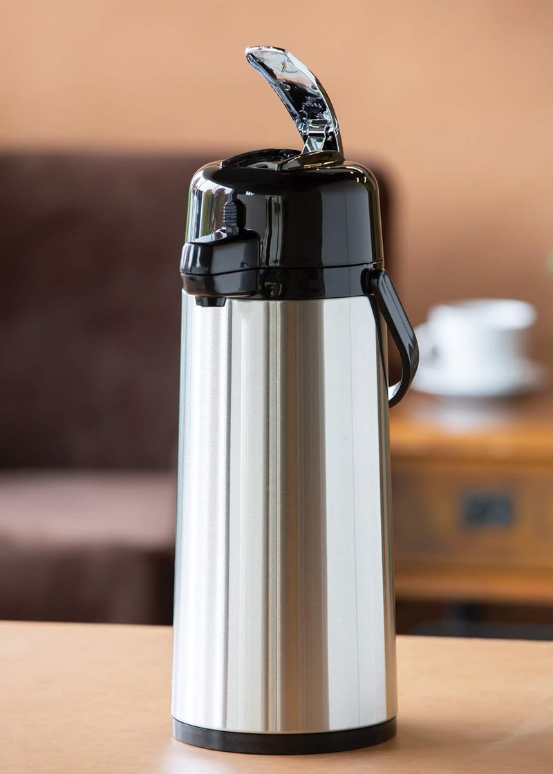 Service Ideas ECAL22S Eco-Air Airpot with Lever Lid, 2.2 L, Glass Lined - Image 2